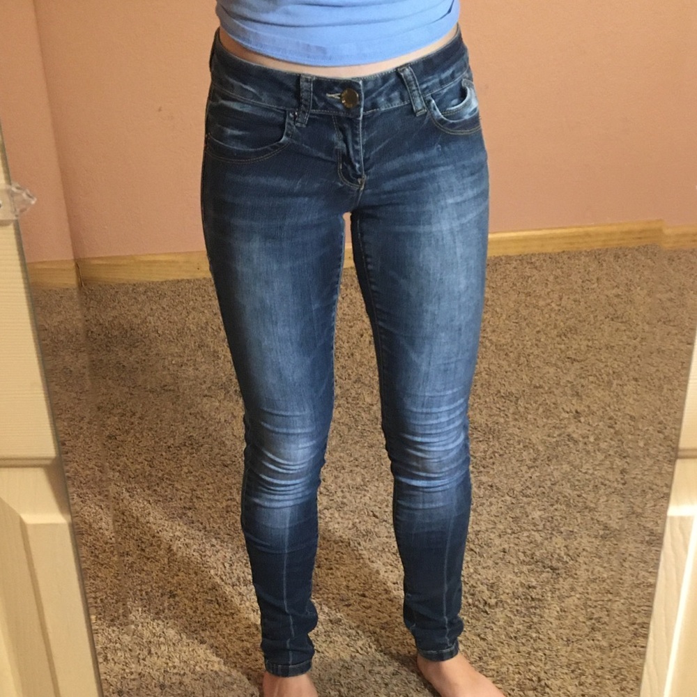 $3 bundled Dark Wash Stretchy Jeans